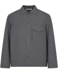 YMC - Chemise Boutonnée À Poche Poitrine - Lyst