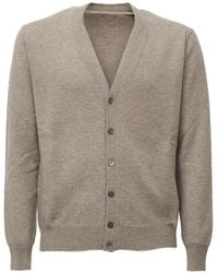 FILIPPO DE LAURENTIIS - Button-Up Fine-Knit Cardigan - Lyst