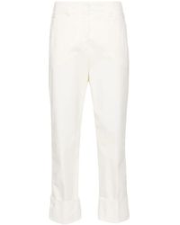 Peserico - Cuffed Cropped Trousers - Lyst