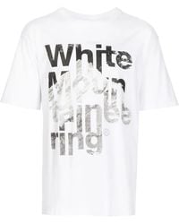 White Mountaineering - Logo-Print Cotton T-Shirt - Lyst