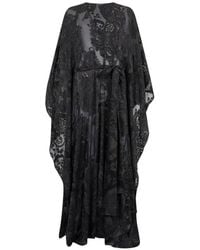 Roberto Cavalli - Caftan À Col V À Motifs - Lyst