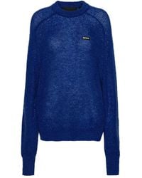 ROTATE BIRGER CHRISTENSEN - Pullover mit Logo-Patch - Lyst