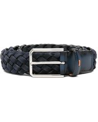 Santoni - Gevlochten Riem - Lyst