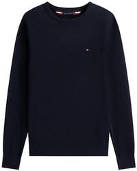Tommy Hilfiger - Embroidered-Logo Crew-Neck Sweater - Lyst