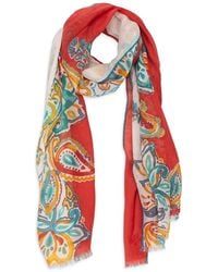 Loro Piana - Floral-Print Scarf - Lyst