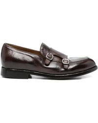 Green George - Buckle Leather Monk Shoes - Lyst