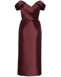 Amsale - Abito Da Cocktail Con Spalle Scoperte - Lyst