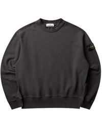 Stone Island - 6100022 Brushed Organic Cotton Fleece Sweatshirt - Lyst