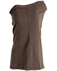 Rick Owens - Draped One-Shoulder Tank Top - Lyst