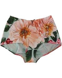 Dolce & Gabbana - Floral-Print High-Waisted Briefs - Lyst