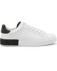 Dolce & Gabbana - Sneakers Met Lederen Inzetstukken - Lyst