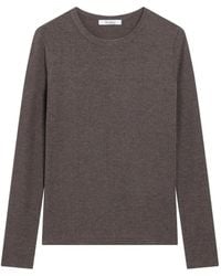 Max Mara - Ribbed-Knit Long-Sleeve T-Shirt - Lyst