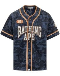 A Bathing Ape - Solid Camo Logo-Print Shirt - Lyst