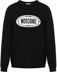 Moschino - Logo-intarsia Virgin-wool Jumper - Lyst