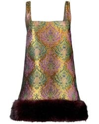 retroféte - Sulvie Brocade Dress - Lyst