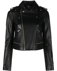 Maje - Leather Biker Jacket - Lyst