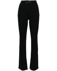 Nanushka - Slim-Leg Fine-Ribbed Trousers - Lyst