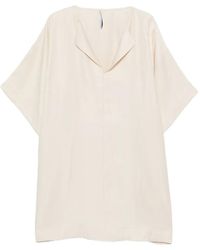 Liviana Conti - V-Neck Short-Sleeve Mini Dress - Lyst