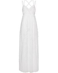 Alberta Ferretti - Intricate Sangallo Cotton Blend Dress - Lyst