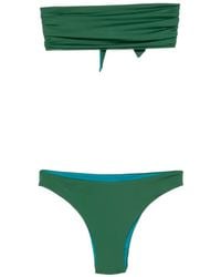 Fisico - Knot-Detail Bandeau Bikini - Lyst