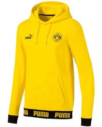 PUMA - Bvb Ftblculture Hoodie - Lyst
