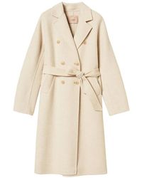 Twinset - Manteau Ceinturé À Boutonnière Croisée - Lyst