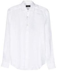 Dell'Oglio - スプレッドカラー リネンシャツ - Lyst