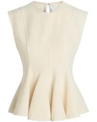 Another Tomorrow - Panelled Flared Top - Lyst