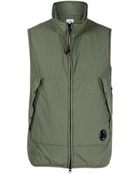 C.P. Company - Gilet Imbottito Con Zip - Lyst