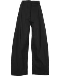 EMMA & GAIA - Pleated Wide-Leg Palazzo Pants - Lyst