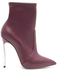 Casadei - Blade Pointed-Toe Ankle Boots - Lyst