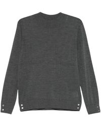 IVORY PARIS - Pull Boutonné À Col Montant - Lyst