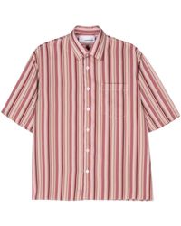 Costumein - Stripe-pattern Short-sleeve Shirt - Lyst