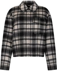 Woolrich - Check-Pattern Zip-Up Jacket - Lyst