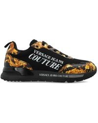 Versace Jeans Couture - Dynamic Baroque-Print Lace-Up Sneakers - Lyst