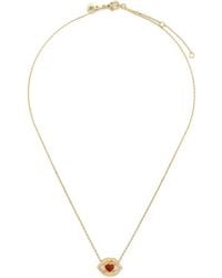 Ryenn's Eyes - 14Ct Plated Brass Lips Necklace - Lyst