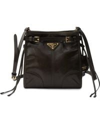 Prada - Bonnie Leather Mini Shoulder Bag - Lyst