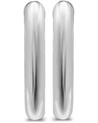 David Yurman - Sterling Dy Madison Hoop Earrings - Lyst
