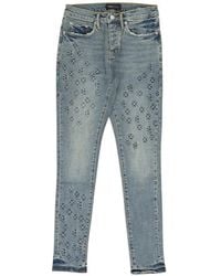 Purple Brand - Jeans mit Logo-Patch - Lyst