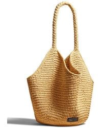 KHAITE - Lotus Medium Raffia Tote Bag - Lyst
