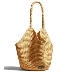 KHAITE - Lotus Medium Raffia Tote Bag - Lyst