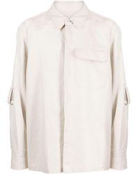 Helmut Lang - Cotton-linen Twill Shirt - Lyst