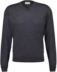 Piacenza Cashmere - Long-Sleeve V-Neck Sweater - Lyst