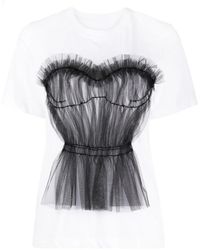 JNBY - Appliqué-Detail Cotton T-Shirt - Lyst