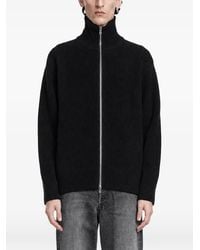 stein - Ribbed-Knit Zip-Up Cardigan - Lyst