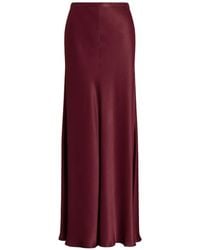 Alberta Ferretti - Satin Maxi Skirt - Lyst