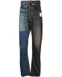 Maison Mihara Yasuhiro - Two-Tone Straight-Leg Jeans - Lyst