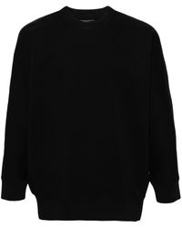 Emporio Armani - Logo-embroidered Jersey Sweatshirt - Lyst