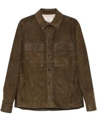 Agnona - Veste En Daim À Empiècements - Lyst