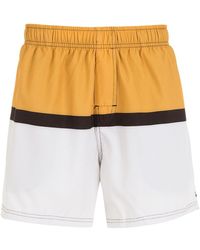 Osklen Colourblock Swim Shorts - Yellow